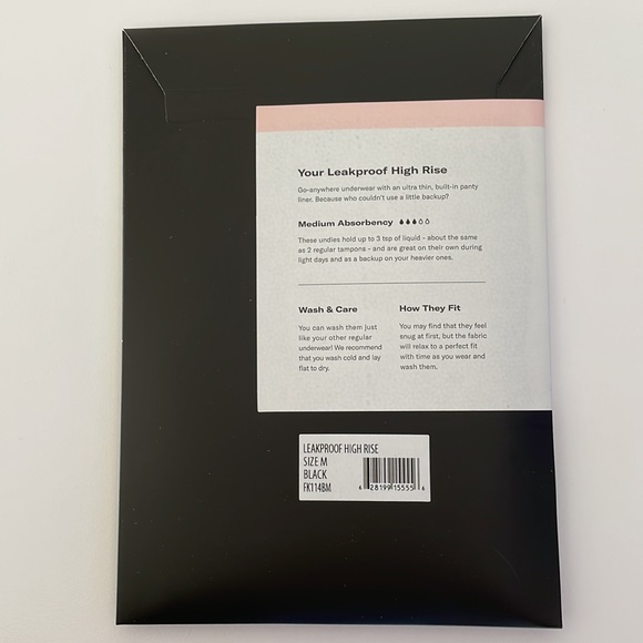 NIB knix Leakproof High Rise Underwear Size M Black - Picture 2 of 5